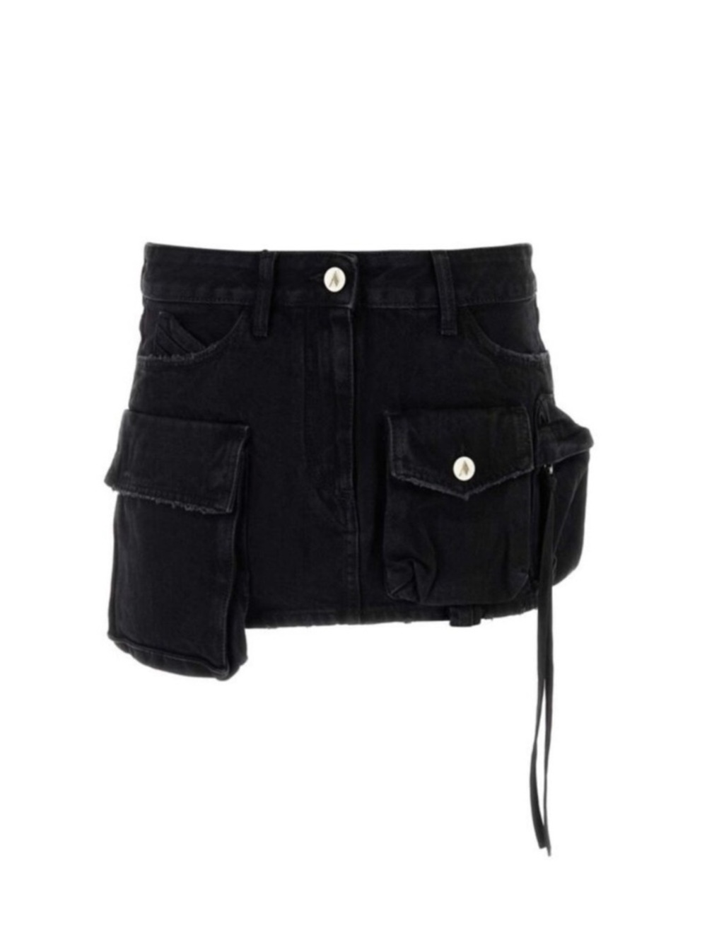 New The Attico Fay Mini Cargo Denim Skirt - 25